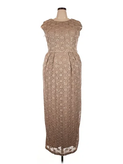 Pre-owned Alex Evenings Cocktail Dress In Brown