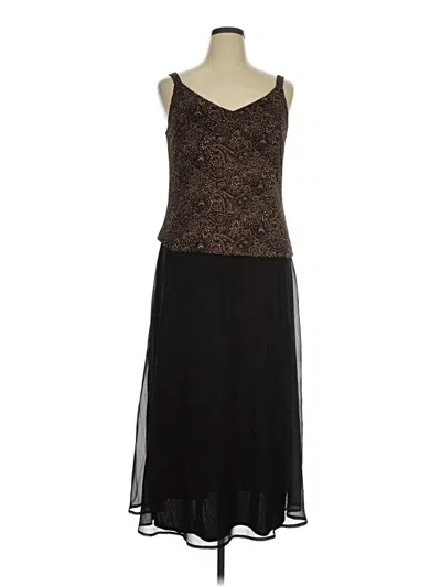 Pre-owned Alex Evenings Cocktail Dress In Brown