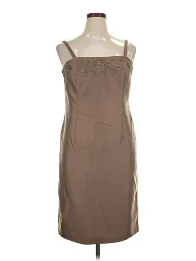 Pre-owned Alex Evenings Cocktail Dress In Brown