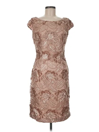 Pre-owned Alex Evenings Cocktail Dress In Brown