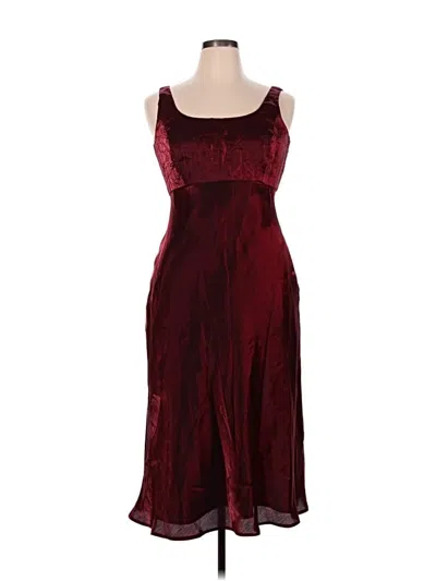 Pre-owned Alex Evenings Cocktail Dress In Burgundy