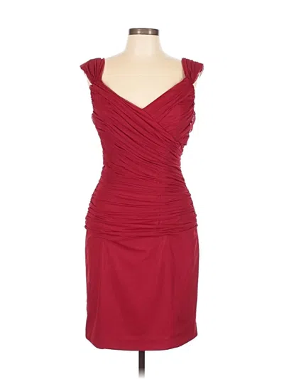 Pre-owned Alex Evenings Cocktail Dress In Burgundy