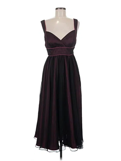 Pre-owned Alex Evenings Cocktail Dress In Burgundy