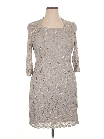 Pre-owned Alex Evenings Cocktail Dress In Gray