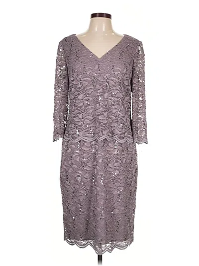 Pre-owned Alex Evenings Cocktail Dress In Gray