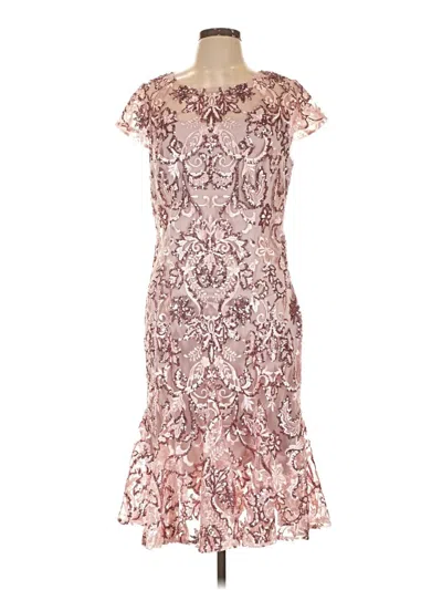 Pre-owned Alex Evenings Cocktail Dress In Pink