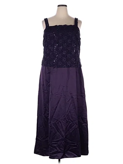 Pre-owned Alex Evenings Cocktail Dress In Purple