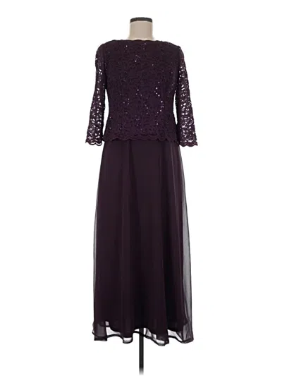 Pre-owned Alex Evenings Cocktail Dress In Purple