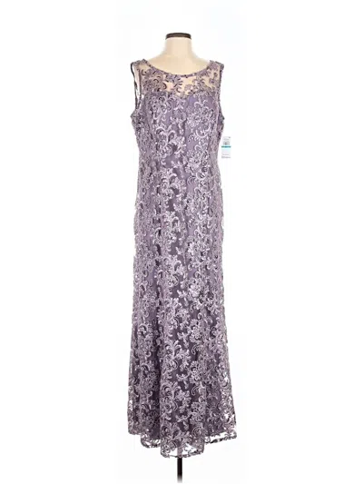 Pre-owned Alex Evenings Cocktail Dress In Purple
