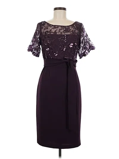 Pre-owned Alex Evenings Cocktail Dress In Purple