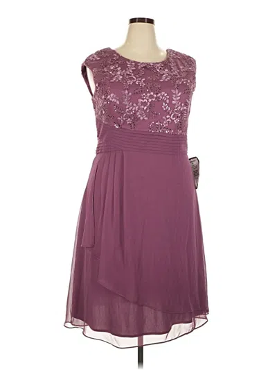 Pre-owned Alex Evenings Cocktail Dress In Purple