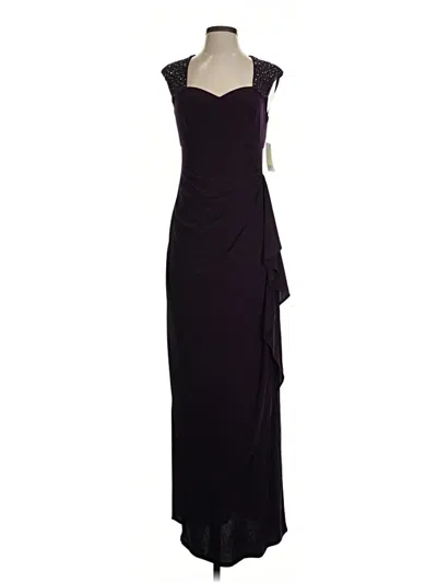 Pre-owned Alex Evenings Cocktail Dress In Purple