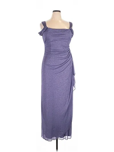 Pre-owned Alex Evenings Cocktail Dress In Purple