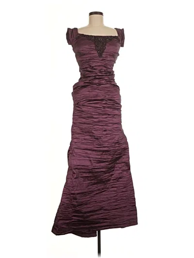 Pre-owned Alex Evenings Cocktail Dress In Purple
