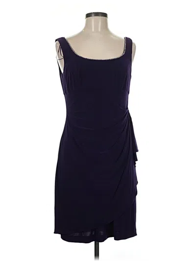 Alex Evenings Cocktail Dress In Blue
