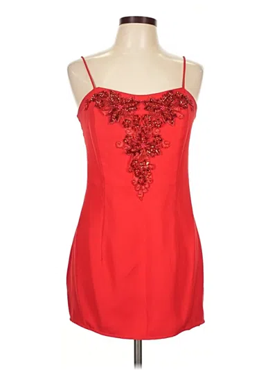 Pre-owned Alex Evenings Cocktail Dress In Red