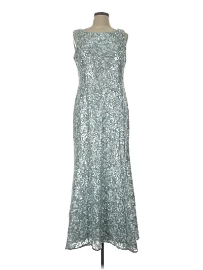Pre-owned Alex Evenings Cocktail Dress In Silver