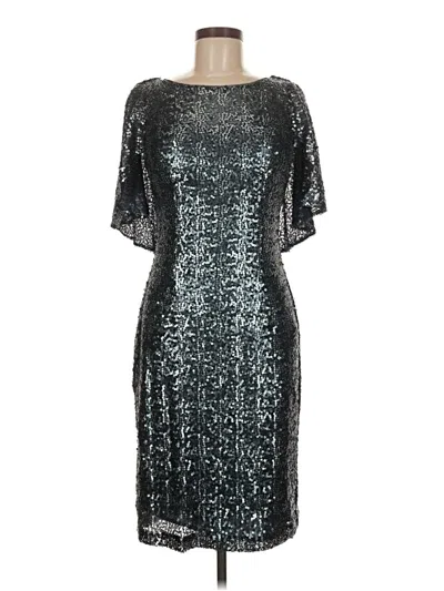 Pre-owned Alex Evenings Cocktail Dress In Silver
