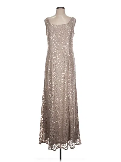Pre-owned Alex Evenings Cocktail Dress In Silver