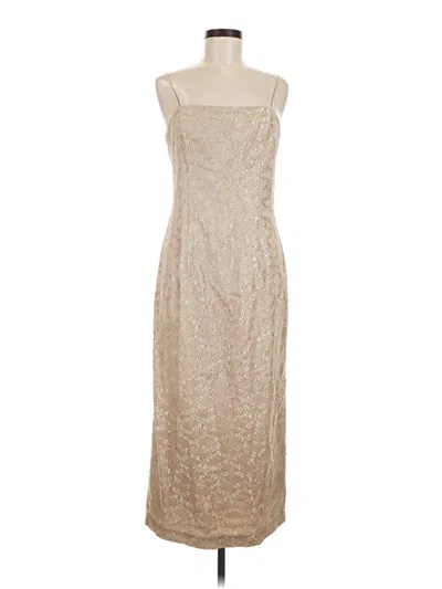 Pre-owned Alex Evenings Cocktail Dress In Tan