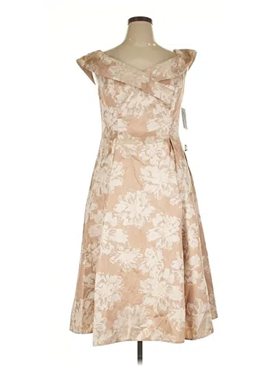 Pre-owned Alex Evenings Cocktail Dress In Tan