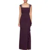 Alex Evenings Embellished Illusion Mesh Gown