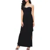 Alex Evenings Embellished Jersey Evening Gown In Black