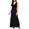 Alex Evenings Women's Sleeveless V-neck Dress In Black