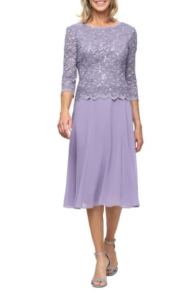 Alex Evenings Faux Two-piece Cocktail Dress In Multi