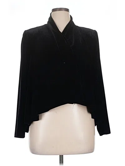 Pre-owned Alex Evenings Fleece Jacket In Black