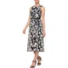 Alex Evenings Floral Sequin Embroidered Sleeveless Cocktail Dress In Multi
