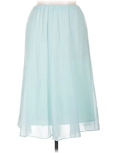 Pre-owned Alex Evenings Formal Skirt In Teal