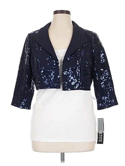 Alex Evenings Jacket In Blue