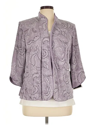 Pre-owned Alex Evenings Jacket In Purple
