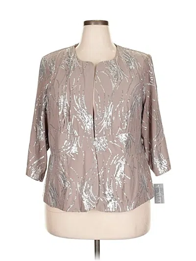 Alex Evenings Jacket In Silver