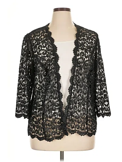 Pre-owned Alex Evenings Kimono In Black