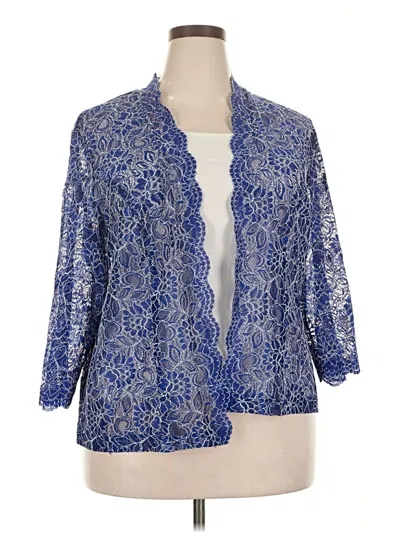Pre-owned Alex Evenings Kimono In Blue