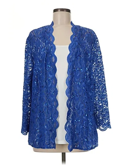 Pre-owned Alex Evenings Kimono In Blue