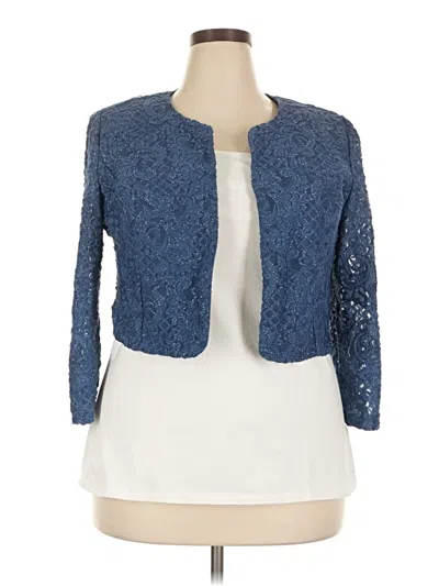 Pre-owned Alex Evenings Kimono In Blue
