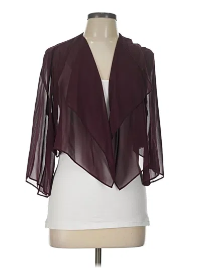 Pre-owned Alex Evenings Kimono In Burgundy