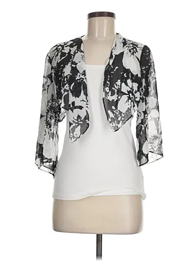 Pre-owned Alex Evenings Kimono In Silver