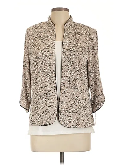 Pre-owned Alex Evenings Kimono In Tan