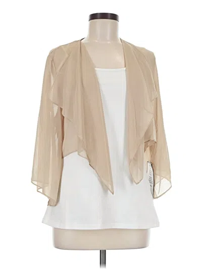 Pre-owned Alex Evenings Kimono In Tan