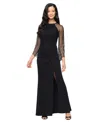 Alex Evenings Petite Long Maxi Dress In Black