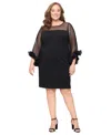 Alex Evenings Plus Size 3/4-sleeve Crepe A-line Dress