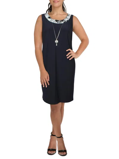 Alex Evenings Plus Womens Floral Print Polyester Two Piece Dress In Multi
