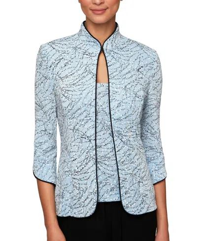 Alex Evenings Printed Jacket And Top Set In Multi