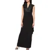 Alex Evenings Sequin Corded Lace Bodice Empire Waist Gown In Black