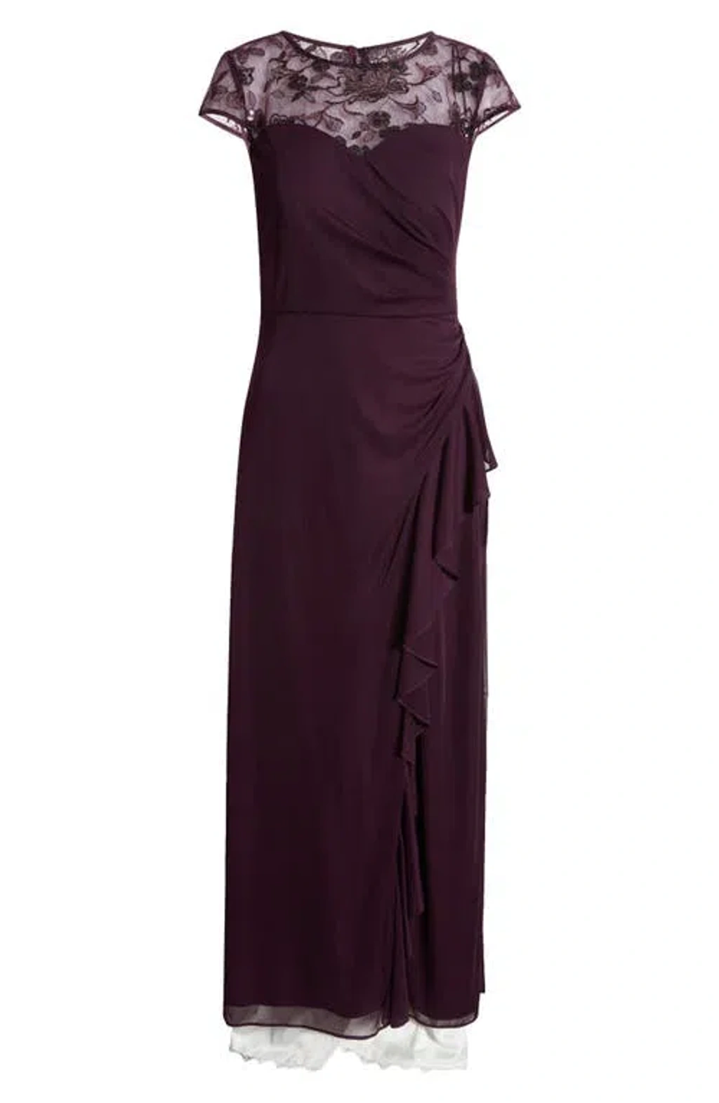 alex evenings eggplant dress AL1416 Eggplant / 6 main image 0