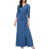 Alex Evenings Sequin Lace A-line Formal Gown